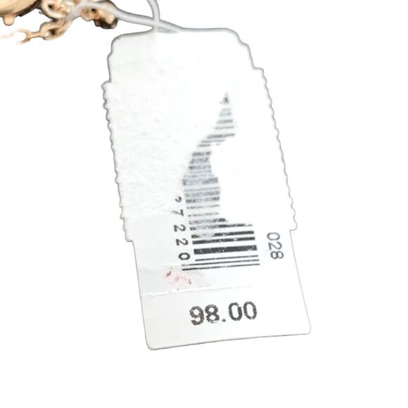 Lele Sadoughi Triple Loop Hoop Circle Pendant Cherry Red Ring Necklace - Picture 6 of 6